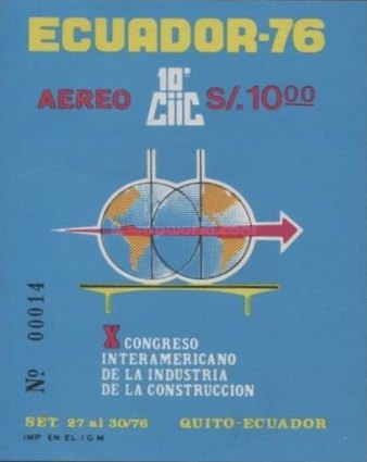 [Airmail - The 10th Inter-American Construction Industry Congress, Quito, type XKV]