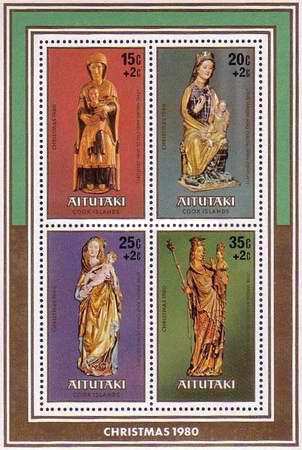 [Christmas - Sculptures of "The Virgin and Child" - Issues of 1980 Surcharged 2c, type ]