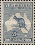 [Definitive Issues - Kangaroo and Map, type A3]