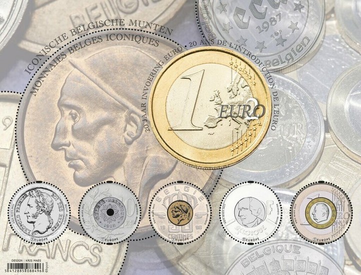 [Iconic Belgian Coins - The 20th Anniversary of the Introduction of the Euro, type ]