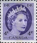 [Queen Elizabeth II - Stamps of 1954 with 2 Fluorescent Stripes, type GT9]