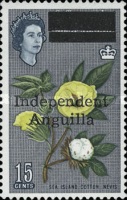 [Postage Stamps from St. Kitts and Nevis Overprinted "Independent Anguilla", type A9]