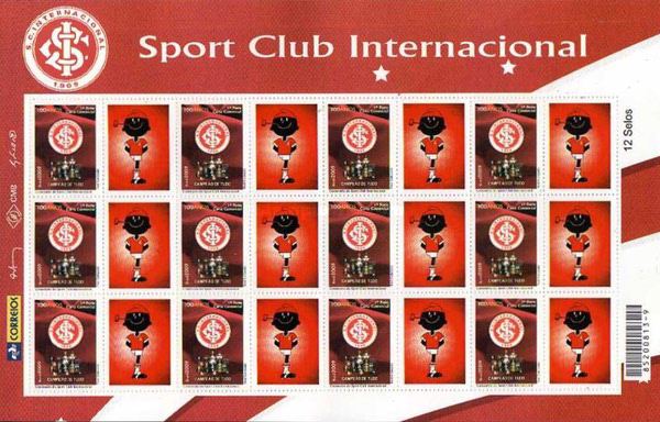 [The 100th Anniversary of Sport Club International - Personalized Stamp, type ]