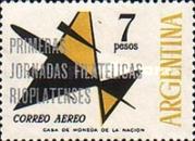 [Airmail - First Rio Plata Philatelists' Day, Overprinted "PRIMERAS -  JORNADAS FILATELICAS - RIOPLATENSES", type VZ1]