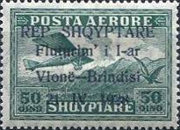 [Opening of Air Route Vlonë-Brindisi - Airmail Stamps of 1925 Overprinted, type AS3]
