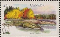 [Canadian Rivers - Imperforated Top or Bottom, type AXY]