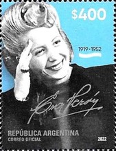 [The 70th Anniversary of the Death of Eva Peron, 1919-1952, type EFM]
