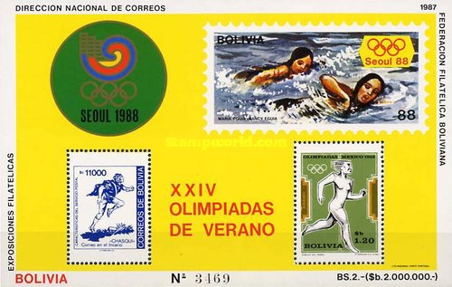 [Airmail - Olympic Games - Seoul '88, South Korea, type ]