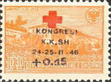 [Congress of Red Cross - Postage Stamps of 1945 Overprinted & Surtaxed, type DN1]