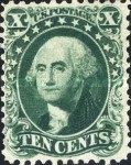 [Reprints of 1857-1860 Issues - White Paper without Gum, type F9]
