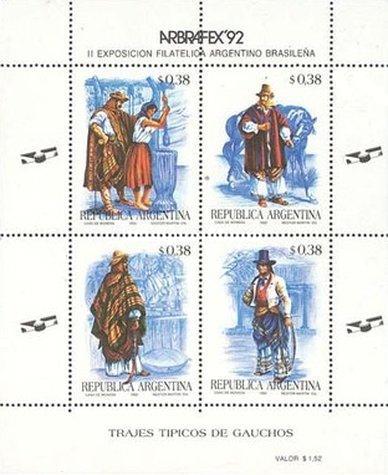 [Argentinian-Brazilian Stamp Exhibition "ARBRAFAEX 2" - Porto Algere, Brazil - Costumes, type ]