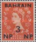 [Great Britain Postage Stamps Overprinted "BAHRAIN" in Blue & Surcharged, type O1]