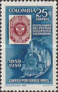 [The 100th Anniversary of Colombian Stamps - Inscribed "1859 1959", type ZD]