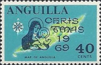 [Number 17 and 25-28 Overprinted "CHRISTMAS, 1969", type L2]