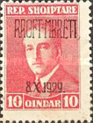 [The 35th Anniversary of the Birth of King Achmed Zoghus - Stamps of 1925 Overprinted "RROFT-MBRETI - 8.X.1929.", type BC3]