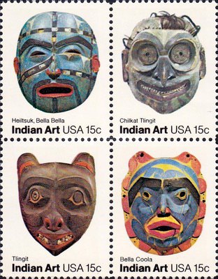[American Folk Art - Indian Masks, type ]