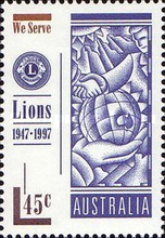 [The 50th Anniversary of the Lions International in Australia, 1917-1997, type BBB]