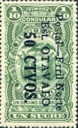 [Opening of Railway at Otavalo - Fiscal Stamps Inscribed "TIMBRE-CONSULAR" Overprinted "Postal-Frril Norte Est. OTAVALO" and Surcharged, type GX]