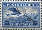 [Airmail Stamps of 1927 Overprinted "Rep. Shqiptare", type AQ2]