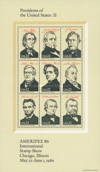 [International Stamp Exhibition "AMERIPEX 86" - Presidents of the United States, type ]
