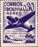 [Airmail Stamps - The 25th Anniversary of the Lloyd Aereo Boliviano, type FM1]