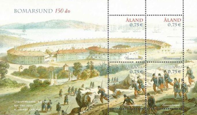 [The 150th Anniversary of the Fortress of Bomarsund - Painting by A. Lourde-Laplace, type ]