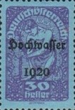 [Overprinted "Hochwasser 1920", type BG5]