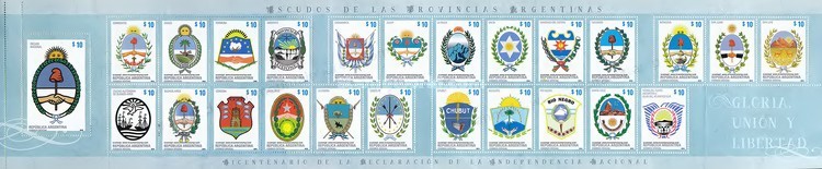 [The 200th Anniversary of Independence - Coat of Arms of the Argentinian Provinces, type ]