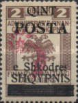 [Austrian Postage Stamps Handstamped in Black - Red Comet Shooting Left, type L]