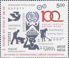 [The 100th Anniversary (2019) of the International Labour Organization, type EUE]