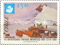 [The 20th Anniversary of Antarctic Treaty, type AAK]