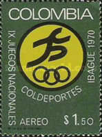 [Airmail - The 9th National Games, Ibague, type AHK]