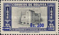 [Currency Revaluation - Founding of La Paz stamps of 1951 Surcharged, type FT2]