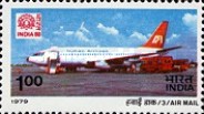 [Airmail - International Stamp Exhibition "INDIA 80" - Mail-carrying Aircraft, type WV]