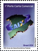 [The 150th Anniversary of the Caixa Economica Federal - Personalized Stamp, type EJD]