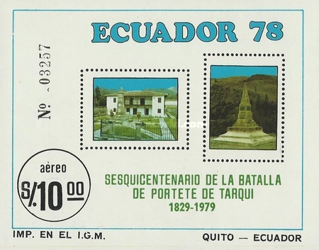 [Airmail - The 150th Anniversary of Battle of Portete and Tarqui, type XNL]
