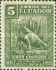 [The 100th Anniversary of Darwin's Visit to the Galapagos Islands, type JU]