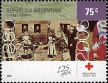 [The 125th Anniversary of the Argentine Red Cross, type CYB]