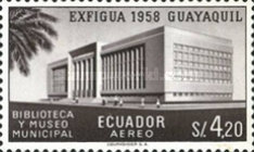 [Airmail - National Stamp Exbhibition "EXFIGUA" - Guayaquil, Ecuador, type AHX]