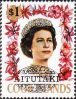 [Cook Island Postage Stamps Overprinted, type AT]