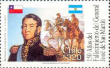[The 150th Anniversary of the Death of General Jose de San Martin, 1778-1850, type BLS]