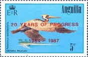 [Bird Issue of 1985 Overprinted "20 YEARS OF PROGRESS", type XZ2]