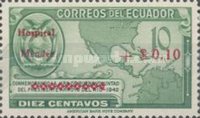 [Mendez Hospital - Stamps of 1944 Surcharged, type RJ]