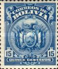 [Coat of Arms - Dot After "BOLIVIA" in Oval, type AU24]