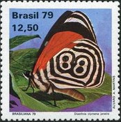 [International Stamp Exhibition "Brasiliana 79" - Rio de Janeiro, Brazil - Butterflies, type BLW]