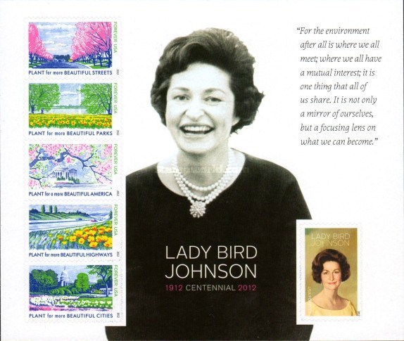 [The 100th Anniversary of the Birth of Lady Bird Johnson, 1912-2007 - Self Adhesive Stamps, type ]