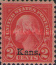 [Overprinted "Kans." - Rotary Press Printing, type GR]