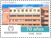 [The 70th Anniversary of the National Civil Registry, type DBE]