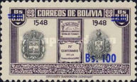[Currency Revaluation - Founding of La Paz stamps of 1951 Surcharged, type FU2]