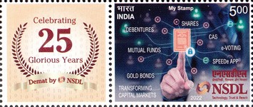 [The 25th Anniversary of the National Securities Depository Limited - Personalized Vignette, type EZT]